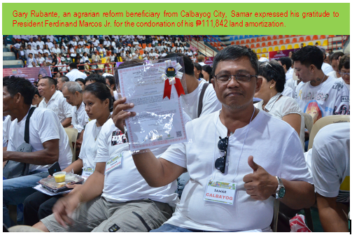 SAMAR ISLAND ARBS: DARS FIRST COCROM RECIPIENTS IN EASTERN VISAYAS 